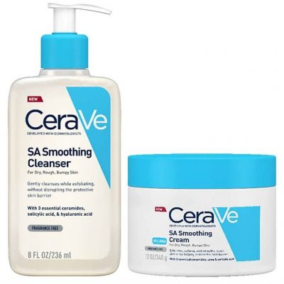 CeraVe SA Smoothing Cleanser & SA Smoothing Cream